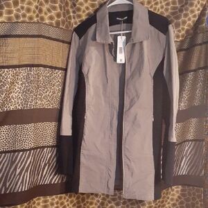 Anatomie Women's Black and Taupe Coat, Large, NEW